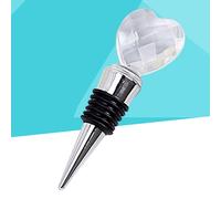 2PCS Tappo per vino Tappo per vino in cristallo a forma di cuore Tappo per