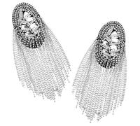 2pcs tassel vintage goccia epaulet strass per spalla decorazione costume da