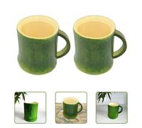 2pcs tazza di tè di bambù naturale della tazza squisita della tazza dell'acqua