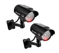 2PCS Telecamera di Sicurezza Simulata con Falso IR LED Luce Parete/Soffitto Montaggio Simulazione Monitor per Interno/Esterno