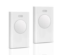 2PCS Telecomando Cancello 2 Canali, Compatibile con FAAC XT2 433 SLH LR - 433,92 MHz, 2 canali, colore bianco - Sostituzione per automazione cancelli garage