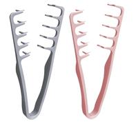 2PCS Texture Comb, Pettine Texture, Pettini Denti Larghi Per Capelli Ricci, Volumizing Wide-Tooth Hair Textures Styling Comb, Pettine Volumizzante Denti Larghi per Donna Uomo