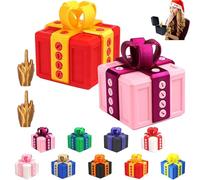 2PCS The Prank Box - Hilarious Screw Challenge with Middle Finger Surprise, Multicolor Annoying Prank Gift Box, 3D Funny Screw Toy, Pop-Up Novelty Funny Gift for Christmas, Halloween (O)