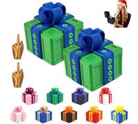 2PCS The Prank Box - Hilarious Screw Challenge with Middle Finger Surprise, Multicolor Annoying Prank Gift Box, 3D Funny Screw Toy, Pop-Up Novelty Funny Gift for Christmas, Halloween (D)