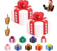 2PCS The Prank Box - Hilarious Screw Challenge with Middle Finger Surprise, Multicolor Annoying Prank Gift Box, 3D Funny Screw Toy, Pop-Up Novelty Funny Gift for Christmas, Halloween (H)