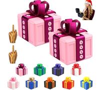 2PCS The Prank Box - Hilarious Screw Challenge with Middle Finger Surprise, Multicolor Annoying Prank Gift Box, 3D Funny Screw Toy, Pop-Up Novelty Funny Gift for Christmas, Halloween (I)