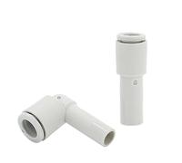 2PCS The quick end of the reducer pipe is inserted into KQ2R04-06-08 elbow small elbow air nozzle through(KQ2R08-12A)