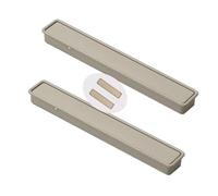 2Pcs Tiretti nascoste in Lega di alluminio Maniglia ribaltabile Pomello per cassetti tirettiera incasso per porta scorrevoli a scomparsa Maniglione Armadio invisibile Cucina (165mm,Giallo chiaro)