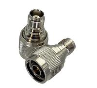 2Pcs TNC Femmina Martinetti A N Spina Maschio Adattatore Coassiale RF Connettore Coassiale 50ohm Terminali Filo
