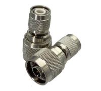2Pcs TNC Spina Maschio A Spina N Maschio Connettore Adattatore Coassiale RF Terminali Coassiali 50ohm