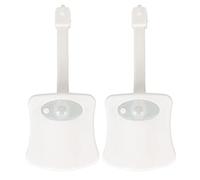 2pcs Toilet Night Light 16 Colors Changing Motion Activated Battery Powered LED Toilet Light for Bathroom Christmas Gifts