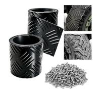 2pcs Toy Tire Covers - Rubber Traaction Belts | Trimmable | Anti-Slip Tread Sleeve, Wear Resistant Quiet Replacement With Screws For Kids Electric Ride On Car & Power Wheels