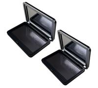 2PCS Trucco Vuoto Palette Magnetica Tavolozza Magnetica Ombretto Magnetica Cosmetica Ombretto Tavolozza Magnetica Tavolozza Vuota per il Trucco con Specchio Tavolozza Vuota
