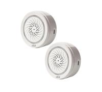 2Pcs Tuya Smart Life WiFi Siren Alarm 100dB Loud Speaker 8 Ringtones with Strobe Light Alert for Home Security System