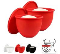 2PCS Type Mixing Bowl Silicone Insert Auxiliary Device, Non-Stick Gasket and 5 Quart Inclined Head Mixer Accessory Cover Easy to Clean and Replace parts