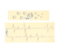 2pcs Ukulele Cuitar Sticker Strument Strument Decal Creative Guitar Bord Decal