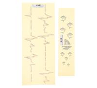 2pcs Ukulele Cuitar Sticker Strument Strument Decal Creative Guitar Bord Decal