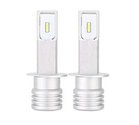 2Pcs Universal H1 Fendinebbia per auto 72W 6000K 12-24V Lampadine a LED bianche Fendinebbia con decodificatore