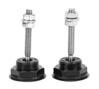 2Pcs Universal Hood Pin Bonnet Lock, Quick Release Push Button Bumper Clip Latches, CNC Machined Aluminum Alloy Hood Lock with Iron Screw for Racing and Modified Cars (32 mm)