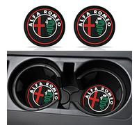 2PCS Universale Portabevande per Auto Antiscivolo Sottobicchieri Impermeabile Portabicchieri 6.9cm (AF, Colorato)