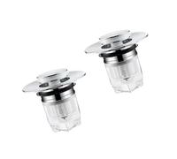 2PCS Up Sink Drain con Press Control Mechanism ABS per Standard Bagno Bacini Moderno Bagno di Scarico