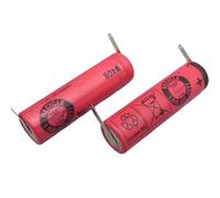2PCS UR14500AC 3.7V 740mAh Batteria di ricambio - Compatibile con Braun, compatibile con Oral-B Pro 2 tipo 3766 IO4 IO5 IO6 IO7 IO9 IO8 3758 3759 - Design a saldare per spazzolini elettrici(Solder leg