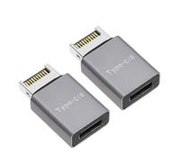 2Pcs USB 3.1 Tipo E a Tipo C Adattatore Metallo Scheda Madre Del Computer Adattatore Anteriore Accessori Del Computer 10Gbps 25.5x14.5x6.9mm