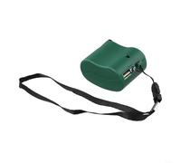2PCS USB Dynamo Charger con manovella leggero alimentatore esterno (nero)