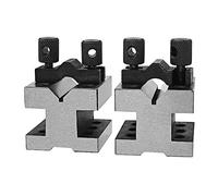 2pcs V-Block Ground Pair con set di morsetti, coppia abbinata precisione Preciso 35x35x30mm 90 ° Macchinista Strumento calibro multiuso Buona Stabilità