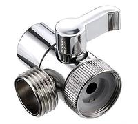 2PCS Valvola deviatrice per doccia a 3 vie, attacco per doccia per rubinetti da bagno, adattatore per soffione doccia per rubinetto per lavabo montato su braccio doccia (lega di zinco)