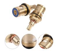 2pcs Valvole di ricambio in rame Valvole di rubinetto in ottone Disc Inserire