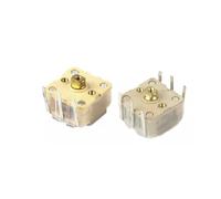 2Pcs Variable Capacitor Duplex 223p 443DF 60pf/140pf 2.1mm Hole Shaft Radio Variable CapacitorS EKFBQBGW(443DF)