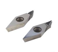 2pcs VCMT1604/1103 PCD CBN inserti di tornitura indicizzabili per tornio CNC, punte per taglierina ad alta resistenza all'usura per finitura in metallo non ferroso, portautensili di dimensioni