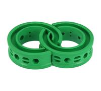 2pcs Verde Auto Coil Primavera Tampone In gomma Tampone Universale E Tipo