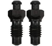 2pcs Vite di Spurgo del Freno a Disco, M6 Vite di Spurgo del Freno a Disco Ad Alta Resistenza Viti di Scarico del Disco Ddell'Olio in Lega di Titanio(Nero)