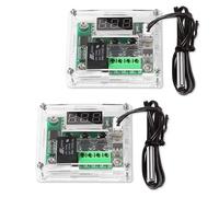 2Pcs W1209 Temperatura Controller Modulo con Custodia LED Display Digitale
