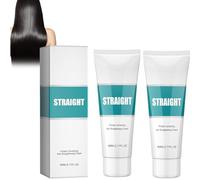 2Pcs Wadexr Hair Straightening Cream,Keratin Treatment Hair Straightening Cream,Silk & Gloss Protein Straightening Cream for Curly Hair