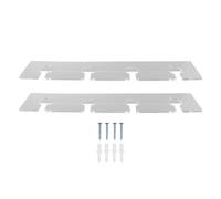 2Pcs Wall Mounted Acrylic Wine Glass Holder, Stemware Hanging Rack, Space Saving Under Cabinet Wine Glass Rack for 8 Stemmed Glasses with Screws, Modern Kitchen Bar Storage for Hom (Trasparente)