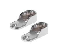 2pcs Wardrobe Clothes Tube Support Closet Rod Pole End Bracket Thickening Holder