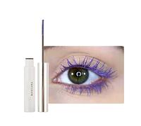2pcs Waterproof Mascara Eyelash Primer, Colorful Fiber Extra Long Voluminous Lash Mascara, Charming Long Lasting, Volume, Lengthen, Curl & Smudge Free (04# Blue)