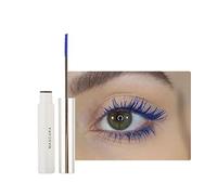 2pcs Waterproof Mascara Eyelash Primer, Colorful Fiber Extra Long Voluminous Lash Mascara, Charming Long Lasting, Volume, Lengthen, Curl & Smudge Free (05# Sapphire Blue)