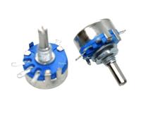 2PCS WH5-1A 470R 1K 10K 47K 4K7 100K 470K 220K 1K5 22K 1M ohm 3-Terminali Potenziometro in carbonio conico rotante ad albero tondo WH5 Nuovo(100K Ohm)