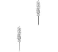2Pcs White Cotton Clarinet Clean Brush Durable Metal for Sax and Instruments