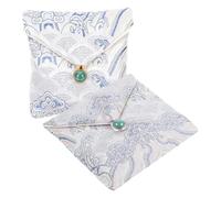 2Pcs White Jewelry Bags Small Reusable Storage Pouches for Party Favors