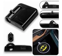 2Pcs Wireless LED Door Projector Lights with Customizable Logo for Car Ambience Enhancement