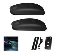 2PCS Wireless LED Strobe Lights with Remote Control, 2 Modes USB Charging IP68 Waterproof Anti-Collision LED Emergency Warning Lights, High Brightness Flashing Indicator Lamp for Motorcycle Car Drone