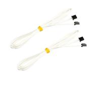 2PCS1M e 2M XH2.54 2PIN Linea di collegamento Parti di stampa 3D Cavo flessibile bianco resistente alle alte temperature for filo Dupont distintivo(1M 2PCS)