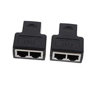 2Pezzi Adattatore Splitter Ethernet Connettore per Condivisione Accessorio e Materiale