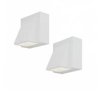 2PEZZI Applique a Parete LED COB 5W Design Quadrato Moderno IP65 Esterni Interni
