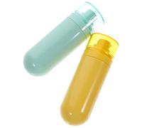 2pezzi Bottiglie da Viaggio Ricaricabili 15ml in Abs | Sapone Liquido e Cosmetici, Formato Compatto Leggero, Uso Travel Chiusura Anti-perdita